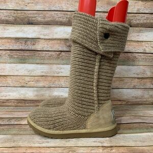 Ugg Brown Tripple Button Cardy Boots